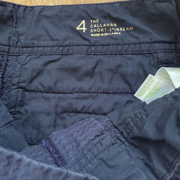 Lilly Pulitzer The Callahan navy blue textured shorts sz 4 - Picture 10 of 12